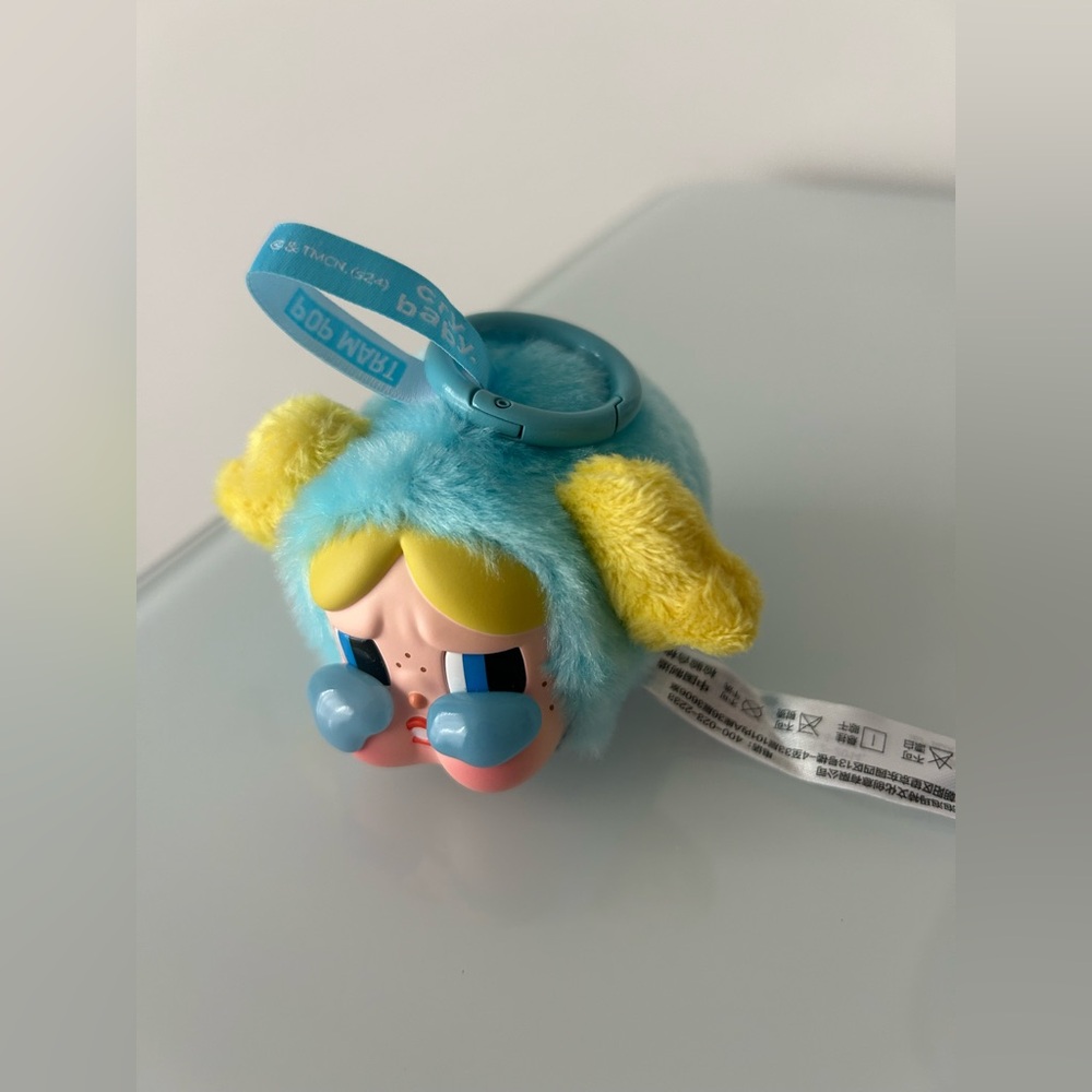 POPMART crybaby bubbles Plush Keychain Charm